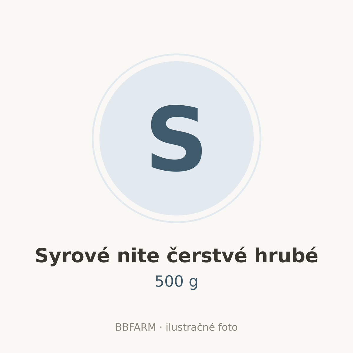 Syrové nite čerstvé hrubé 500 g – ilustračné foto