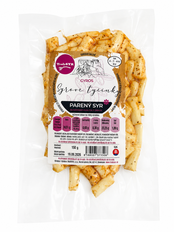 Syrové tyčinky gyros 150 g