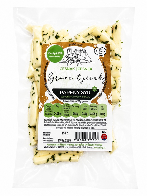 Syrové tyčinky cesnak 150 g