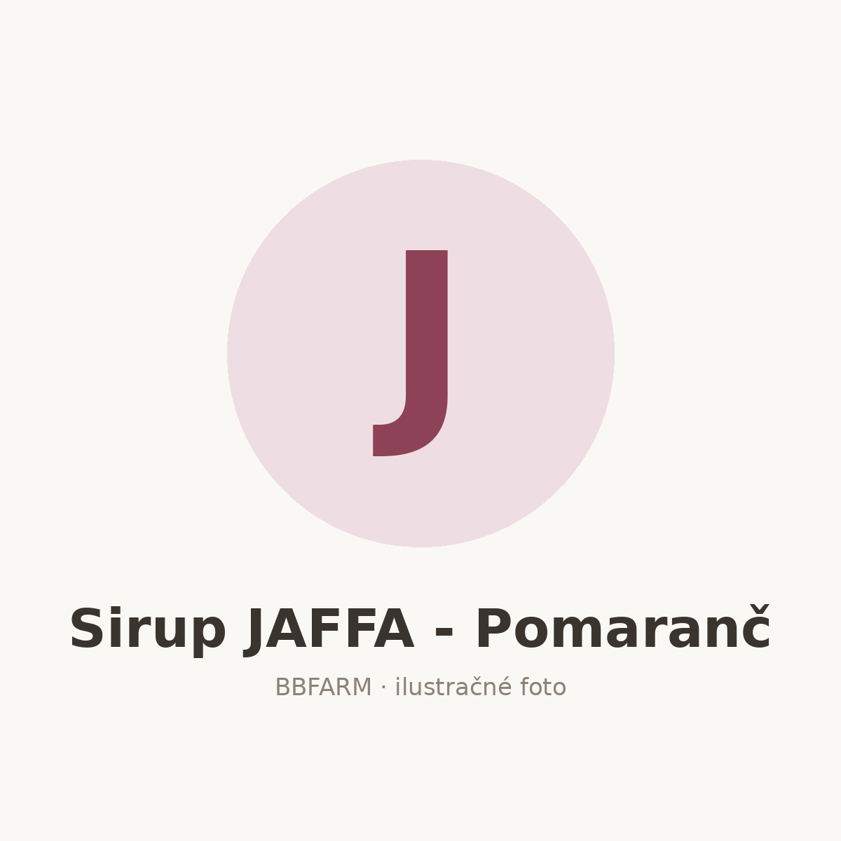 Sirup JAFFA - Pomaranč – ilustračné foto