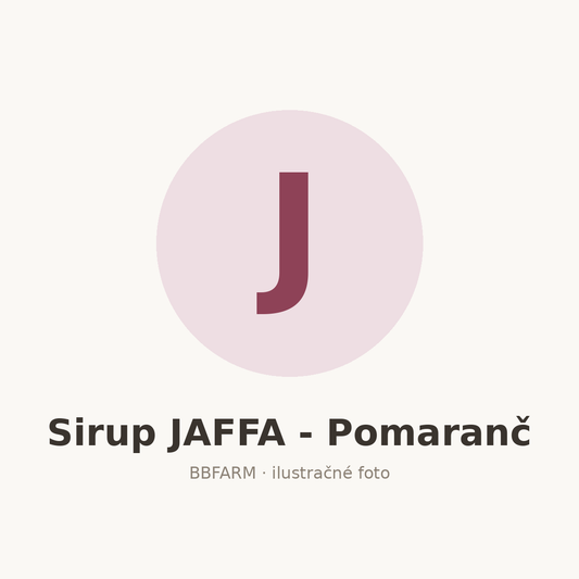 Sirup JAFFA - Pomaranč – ilustračné foto