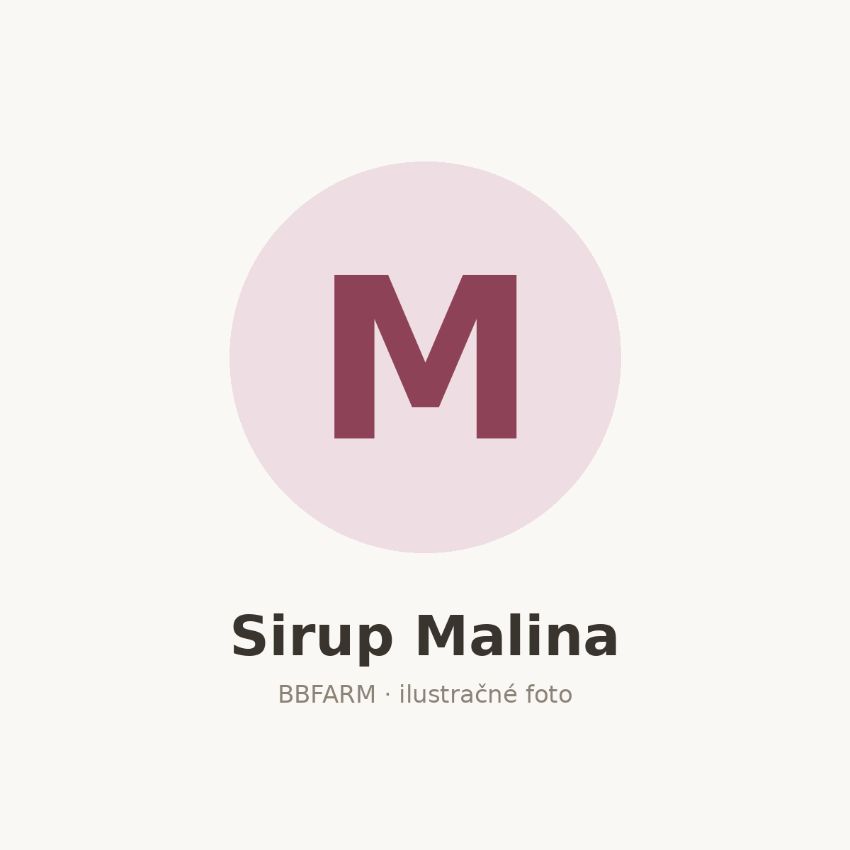 Sirup Malina – ilustračné foto