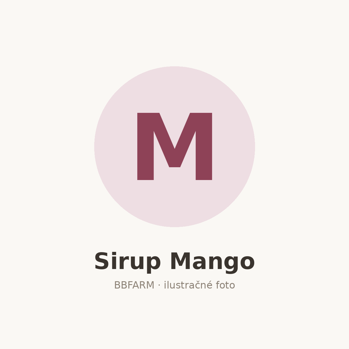 Sirup Mango – ilustračné foto