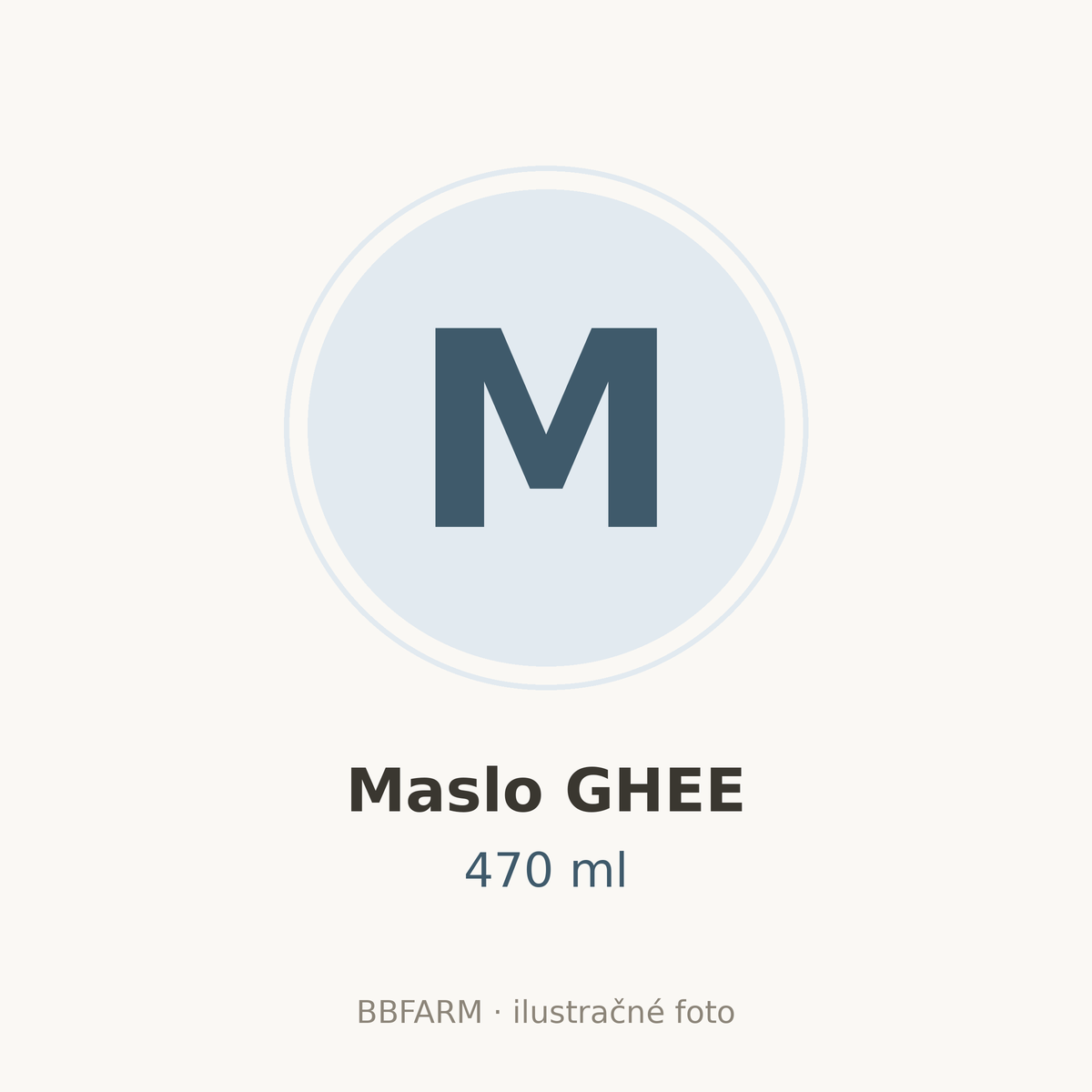 Maslo GHEE 470 ml – ilustračné foto