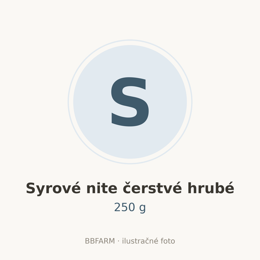 Syrové nite čerstvé hrubé 250 g – ilustračné foto
