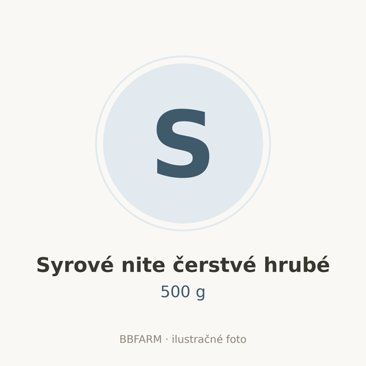 Syrové nite čerstvé hrubé 500 g – ilustračné foto