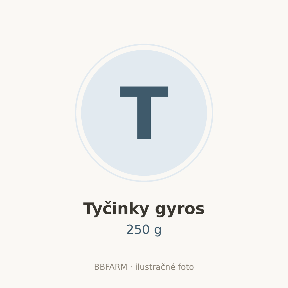 Tyčinky gyros 250 g – ilustračné foto