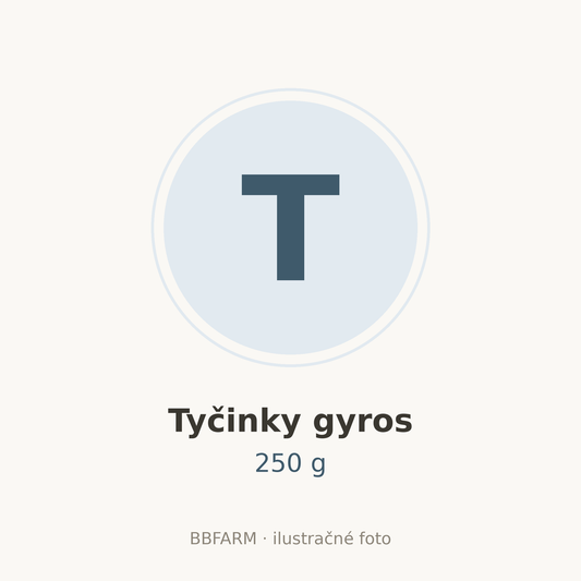Tyčinky gyros 250 g – ilustračné foto