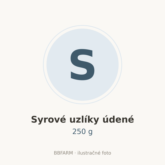 Syrové uzlíky údené 250 g – ilustračné foto
