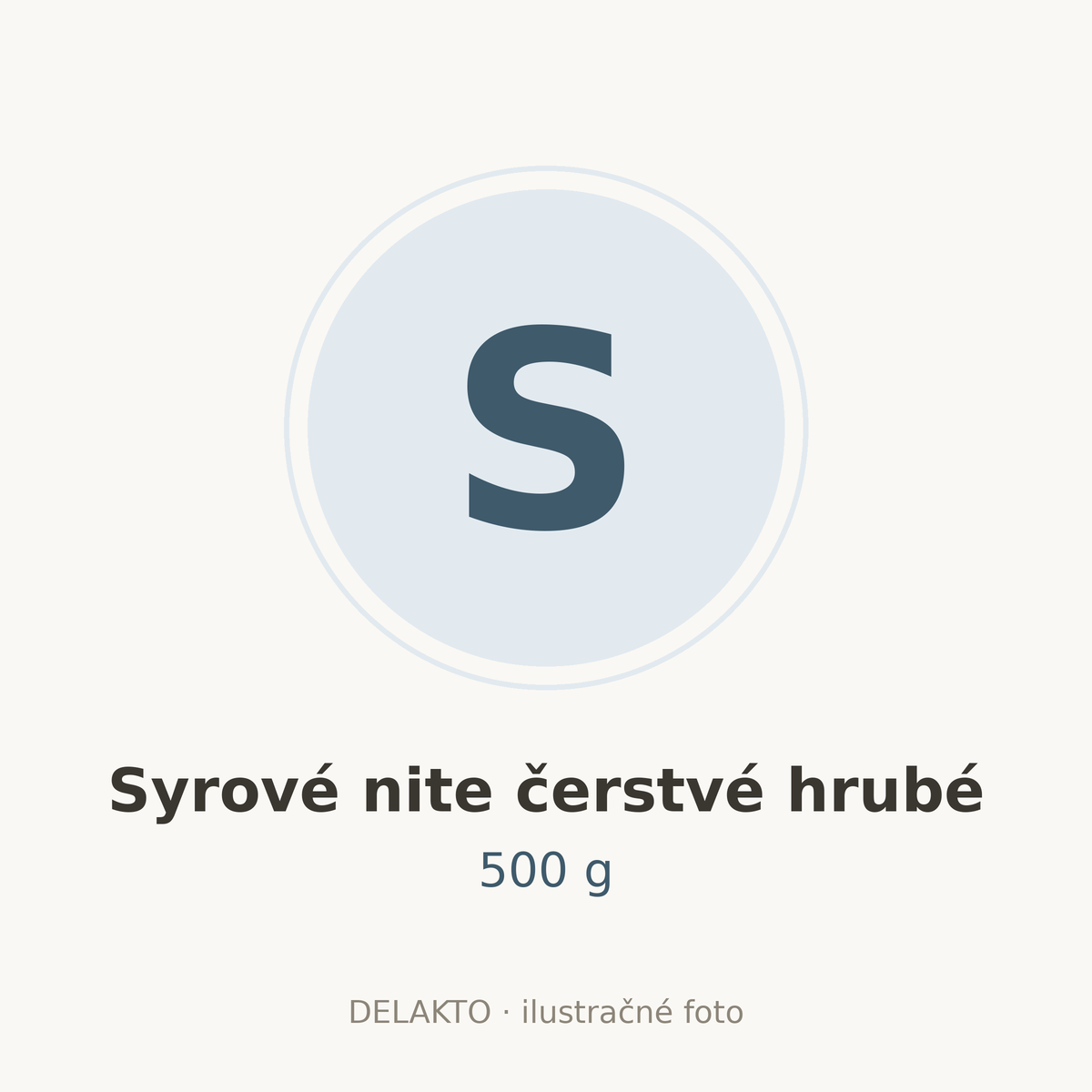 Syrové nite čerstvé hrubé 500 g DELAKTO – ilustračné foto